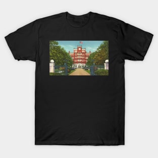 1924 Jonas Clark Hall, Clark University Worcester, MA Vintage Postcard Image T-Shirt